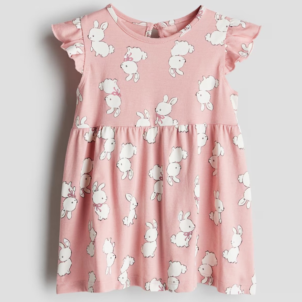 H&M Pink Dress with Animal Print